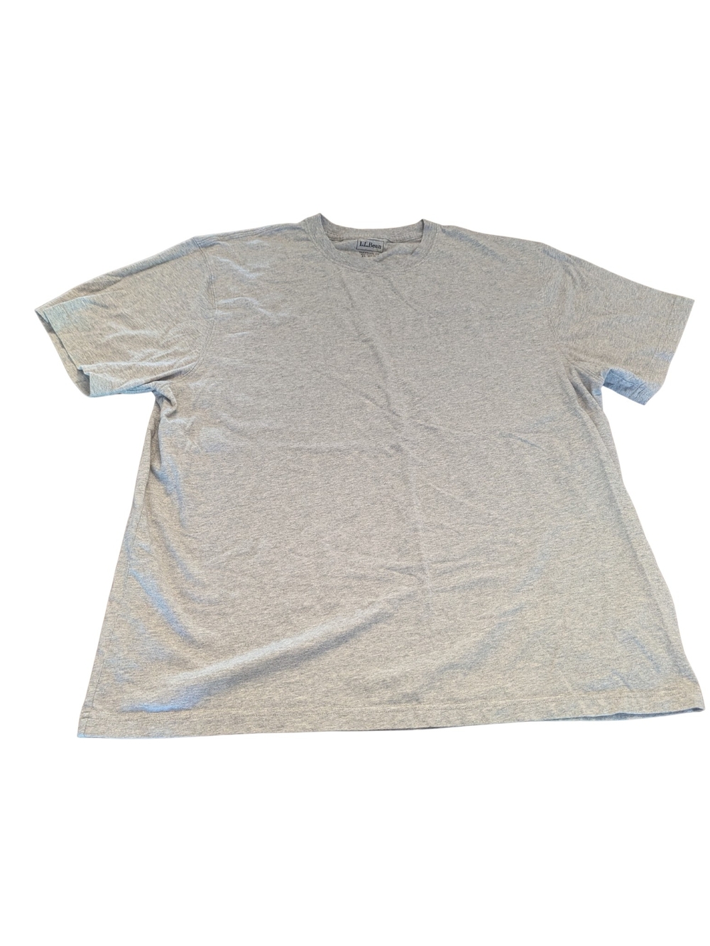 EUC LL bean mens XL traditional short sleeve tshirt heather gray 100% cotton